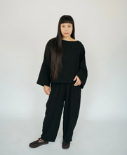 Load image into Gallery viewer, Pokoloko Loft Cotton Crop Bell Sleeve Top
