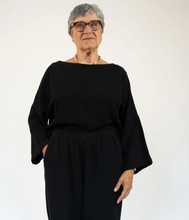Load image into Gallery viewer, Pokoloko Loft Cotton Crop Bell Sleeve Top
