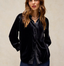 Load image into Gallery viewer, White Stuff UK Lena Velvet Shirt Mid Grey
