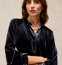 Load image into Gallery viewer, White Stuff UK Lena Velvet Shirt Mid Grey
