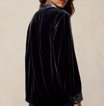 Load image into Gallery viewer, White Stuff UK Lena Velvet Shirt Mid Grey
