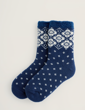Load image into Gallery viewer, Seasalt Womens Cabin Socks Helianthus Marine
