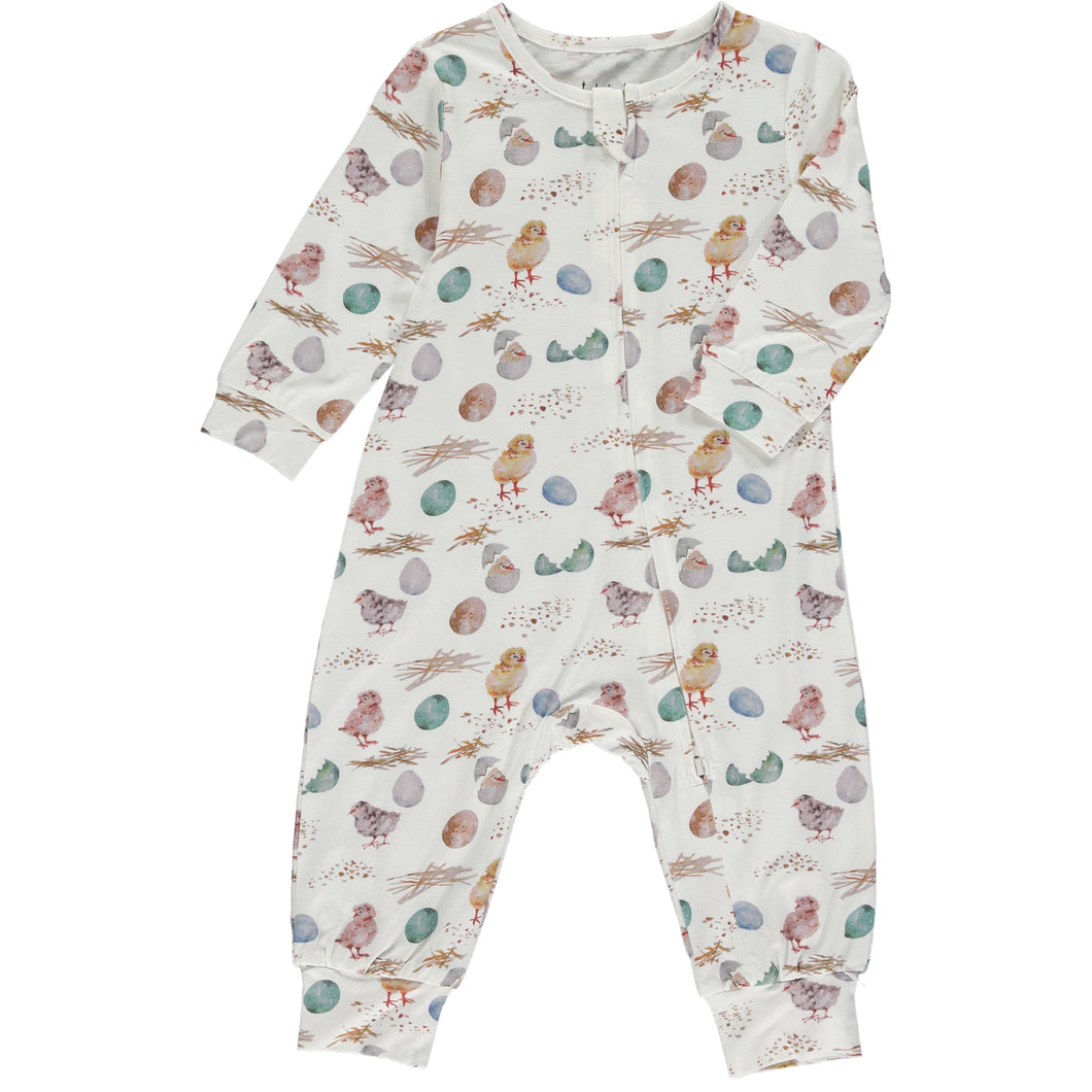 Tickety Boo Spring Chicks and Eggs Playsuit