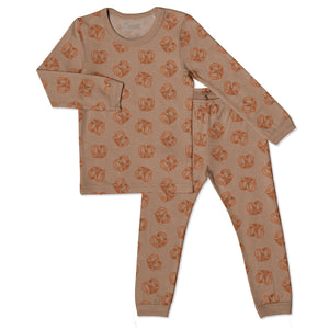 Coccoli x La Petite Ourse Collab Pretzel Print Modal PJs
