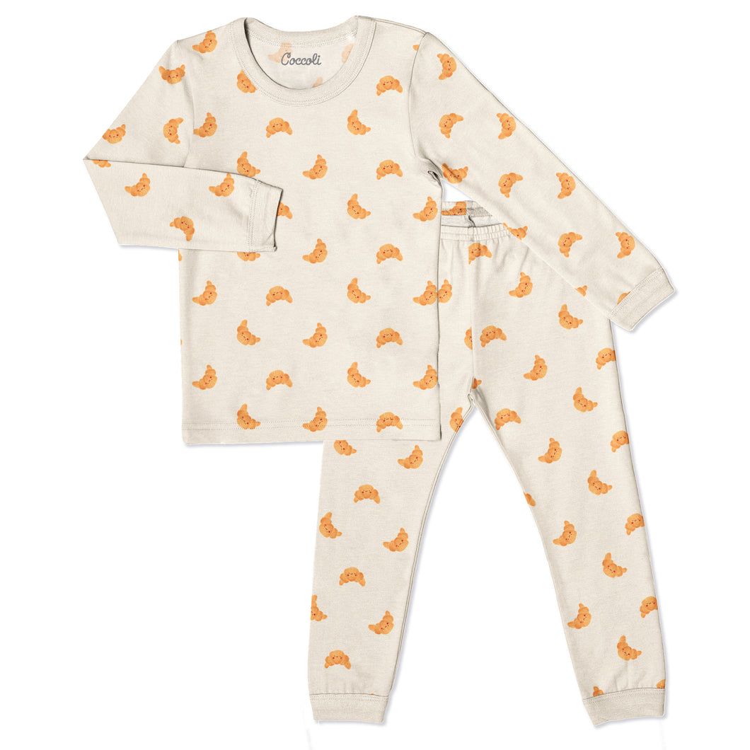 Coccoli x La Petite Ourse Collab Croissant Print Modal PJs