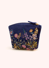 Load image into Gallery viewer, Powder UK Navy Floral Hedgerow Mini Pouch
