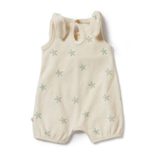 Load image into Gallery viewer, Wilson and Frenchy Tiny Starfish Terry Shortie Playsuit
