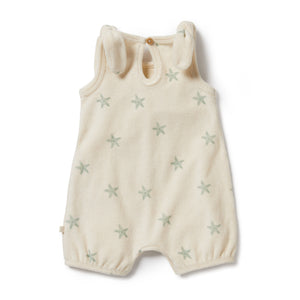 Wilson and Frenchy Tiny Starfish Terry Shortie Playsuit