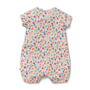 Wilson and Frenchy Crinkle Henley Shortie Playsuit