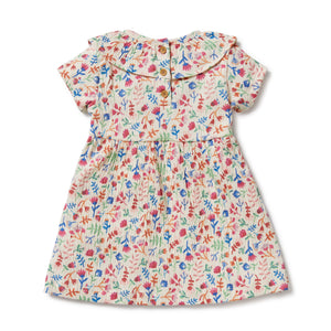 Wilson and Frenchy Tropical Garden Crinkle Ruffle Dress