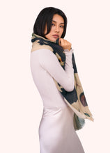 Load image into Gallery viewer, Powder UK Midnight Orchid Wool Cotton Scarf
