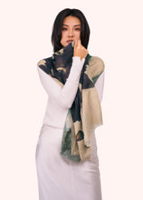 Load image into Gallery viewer, Powder UK Midnight Orchid Wool Cotton Scarf

