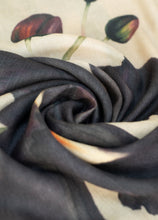 Load image into Gallery viewer, Powder UK Midnight Orchid Wool Cotton Scarf

