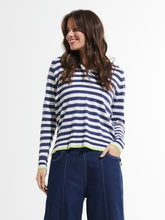 Load image into Gallery viewer, Zaket and Plover Stripe V-Neck Sweater
