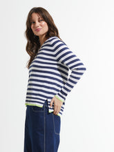 Load image into Gallery viewer, Zaket and Plover Stripe V-Neck Sweater
