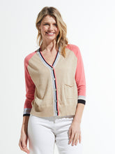 Load image into Gallery viewer, Zaket and Plover Strip Trim Cardi
