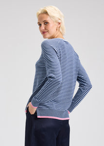 Zaket and Plover Stripe Crew Sweater
