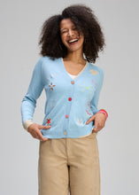 Load image into Gallery viewer, Zaket and Plover Good Vibes Cardi Sky
