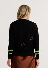 Load image into Gallery viewer, Zaket and Plover Cheeky Cat Sweater Black
