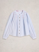 Load image into Gallery viewer, White Stuff UK Sammie Smock Top Blue Multi
