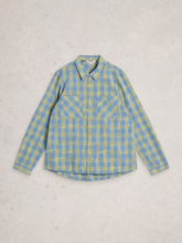 Load image into Gallery viewer, White Stuff UK Sophie Organic Cotton Check Shirt Blue Multi

