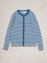 Load image into Gallery viewer, White Stuff UK Lulu Stripe Cardi Blue Multi
