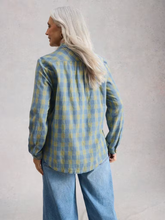 Load image into Gallery viewer, White Stuff UK Sophie Organic Cotton Check Shirt Blue Multi
