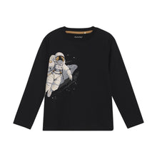 Load image into Gallery viewer, Minymo Astronaut Tee Black
