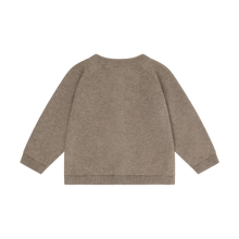 Load image into Gallery viewer, Minymo Apple Print Cardigan Brown Melange
