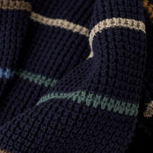 Load image into Gallery viewer, Minymo Stripe Cotton Sweater Navy
