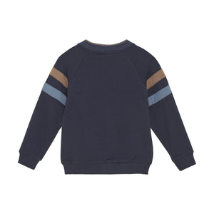 Minymo Zip Front Sweatshirt Navy
