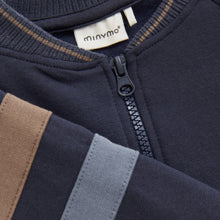 Load image into Gallery viewer, Minymo Zip Front Sweatshirt Navy
