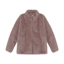Load image into Gallery viewer, Minymo Glitter Plush Jacket Fawn
