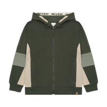 Load image into Gallery viewer, Minymo Colourblock Zip Hoodie

