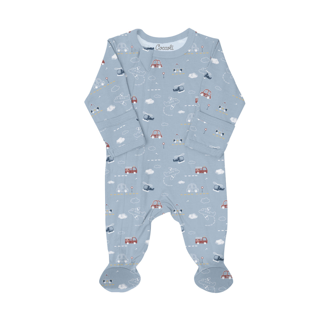 Coccoli Vehicles Print Modal Zip Sleeper
