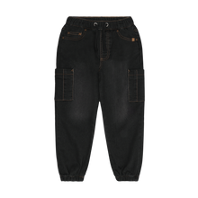 Load image into Gallery viewer, Minymo Denim Cargo Joggers
