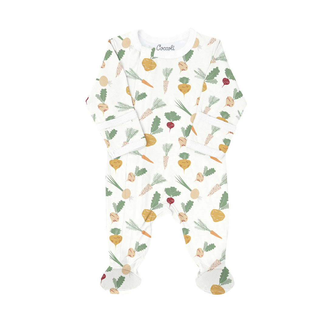 Coccoli Veggies Print Modal Zip Sleeper