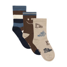 Load image into Gallery viewer, Minymo 3-Pack Socks Feather Grey Mix
