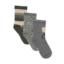 Load image into Gallery viewer, Minymo 3-Pack Socks Shadow Mix
