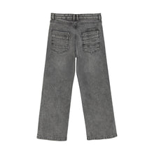 Load image into Gallery viewer, Creamie Wide Leg Jeans Light Grey Denim
