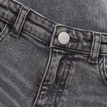 Load image into Gallery viewer, Creamie Wide Leg Jeans Light Grey Denim
