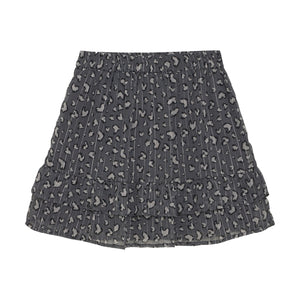 Creamie Cheetah Heart Print Skirt