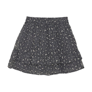 Creamie Cheetah Heart Print Skirt