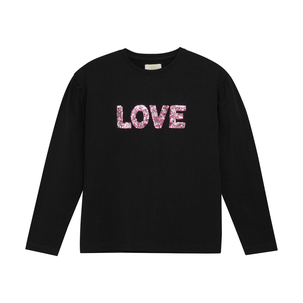 Creamie Sequin Love Jersey Tee