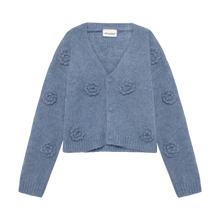 Load image into Gallery viewer, Minymo Chenille Cardigan Moonlight Blue
