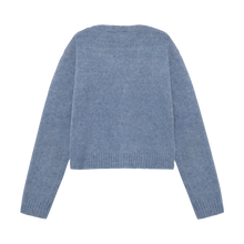 Load image into Gallery viewer, Minymo Chenille Cardigan Moonlight Blue
