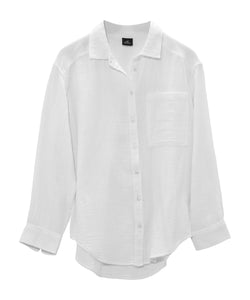 Echo Supersoft Gauze Boyfriend Shirt White