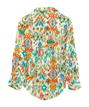 Load image into Gallery viewer, Echo Supersoft Gauze Ikat Boyfriend Shirt Multi
