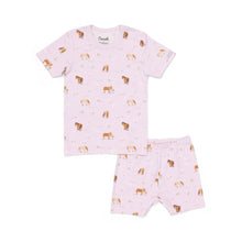 Load image into Gallery viewer, Coccoli Horse Print Modal Summer PJs Orchid
