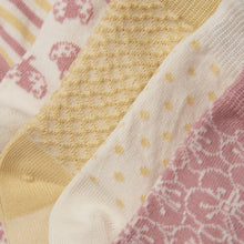 Load image into Gallery viewer, Minymo Pattern Socks 5-Pack Rose Mix
